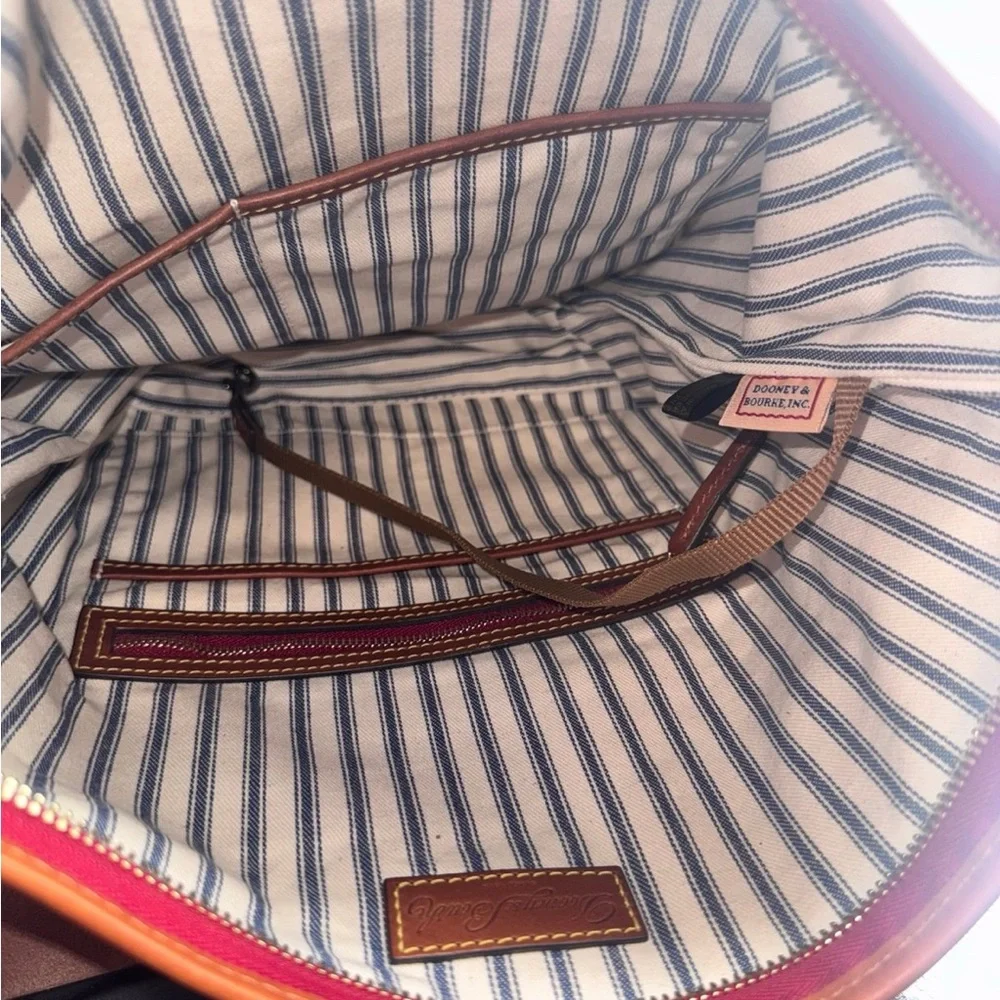 Dooney & Bourke Olive and Brown Shoulder Bag